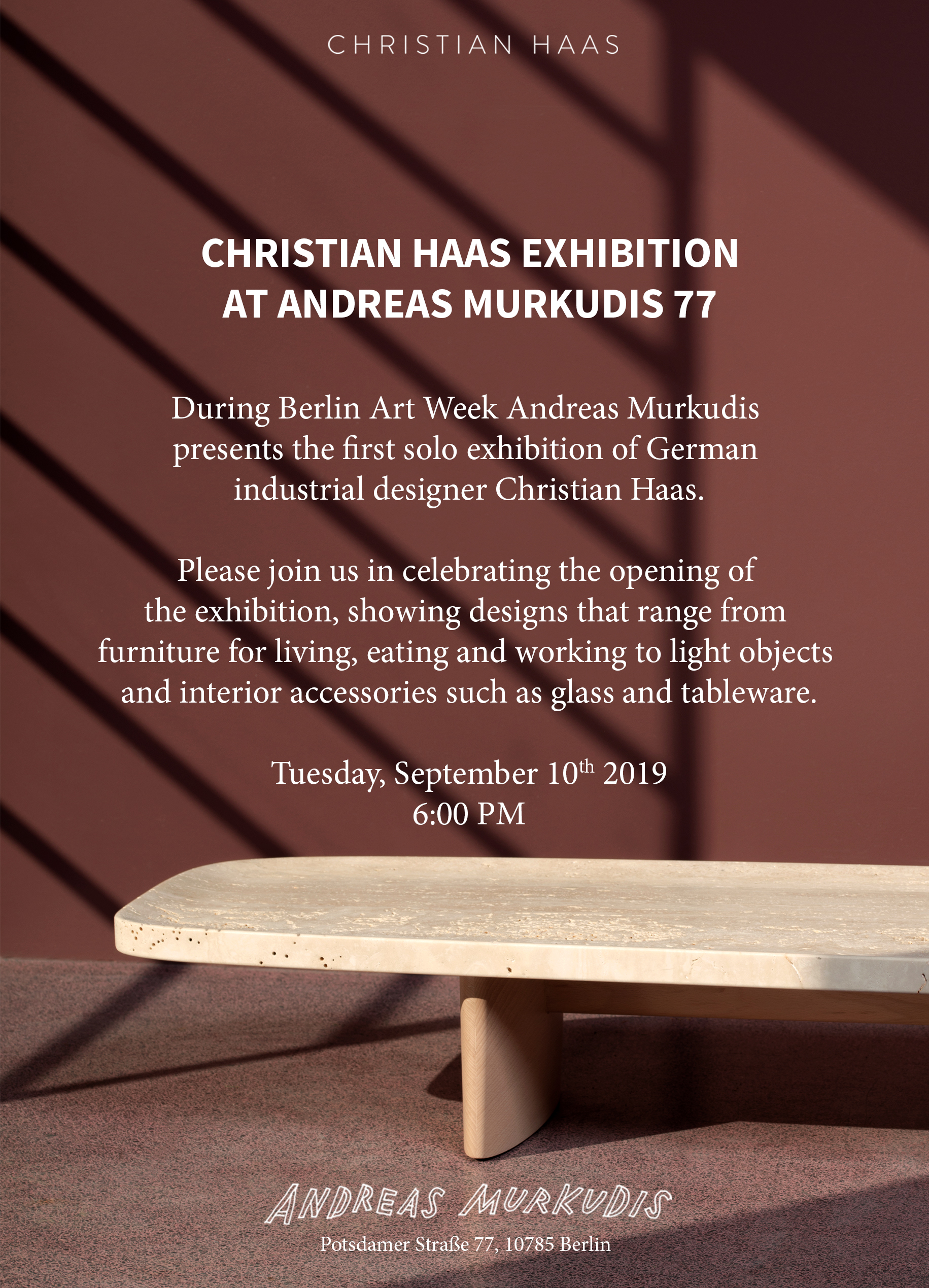 Christian Haas Exhibition at Andreas Murkudis 77